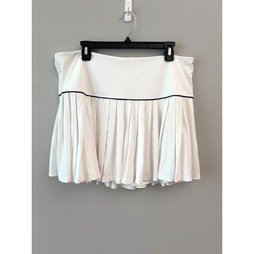 Vineyard Vines Womens XL White Pleated Performance Tennis Golf Skirt Skort
